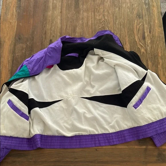 Vintage Purple Windbreaker 90’s Jacket - Picture 9 of 11